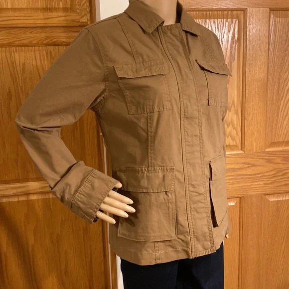 Women's Brown Lined Utility Anorak Jacket with 4 pockets - Universal Thread - Picture 3 of 13